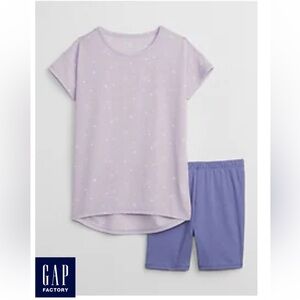 NWT- Kids Recycled Tunic PJ‎ Set- perfumed purple lilac- size 14